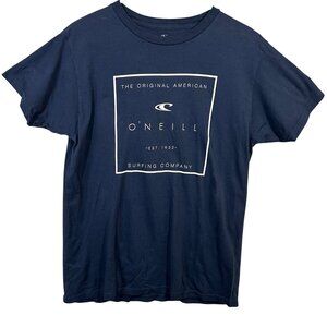 O'Neill Men's Size M T-Shirt Blue Short Sleeve 100% Cotton Crew Neck EUC